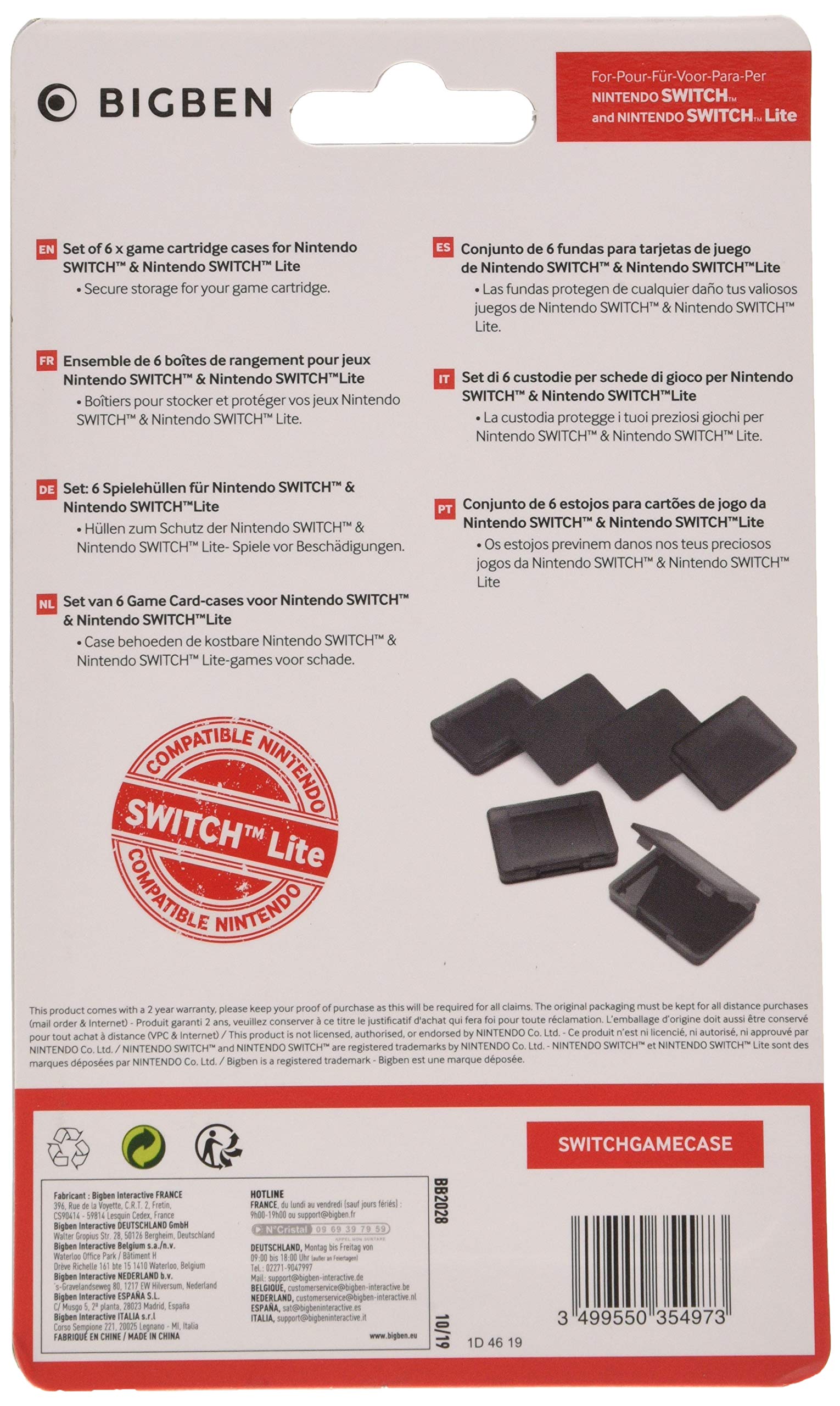 BigBen Interactive - Boîtier de jeu flexible (Nintendo Switch) BigBen Interactive - Boîtier de jeu flexible (Nintendo Switch)